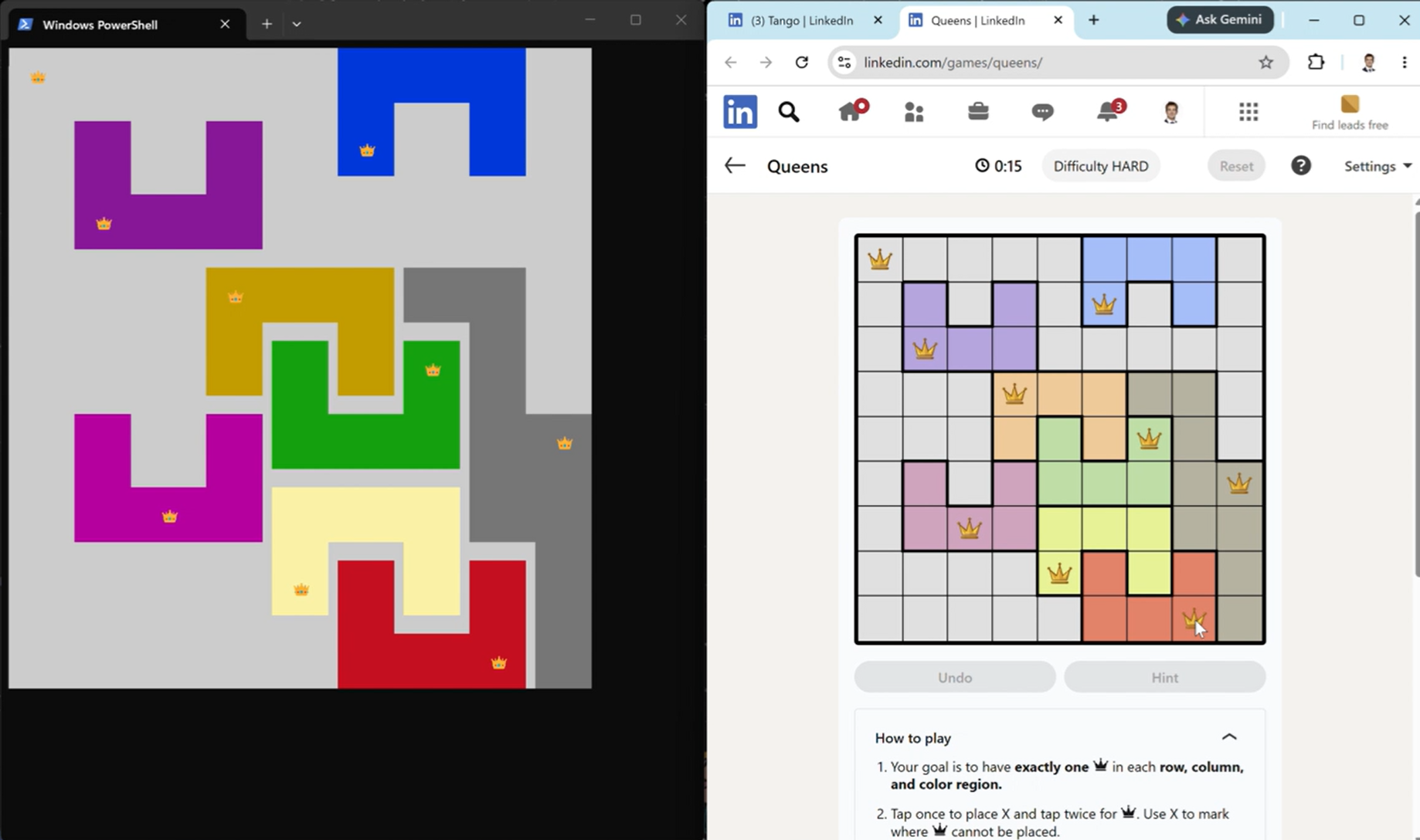 Queens Puzzle Screenshot